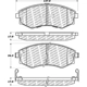 Purchase Top-Quality Front Disc Pads by CENTRIC PARTS - 500.07000 pa1