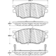 Purchase Top-Quality Front Disc Pads by CENTRIC PARTS - 500.07550 pa1