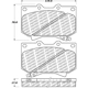 Purchase Top-Quality Front Disc Pads by CENTRIC PARTS - 500.08120 pa1