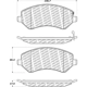 Purchase Top-Quality Plaquette de frein avant de CENTRIC PARTS - 500.08560 pa1