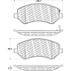 Purchase Top-Quality Plaquette de frein avant de CENTRIC PARTS - 500.08560 pa6