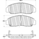 Purchase Top-Quality Front Disc Pads by CENTRIC PARTS - 500.09590 pa8