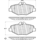 Purchase Top-Quality Front Disc Pads by CENTRIC PARTS - 500.09870 pa6