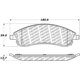 Purchase Top-Quality Front Disc Pads by CENTRIC PARTS - 500.10190 pa1