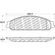 Purchase Top-Quality Front Disc Pads by CENTRIC PARTS - 500.10700 pa6