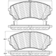 Purchase Top-Quality Front Disc Pads by CENTRIC PARTS - 500.13310 pa7