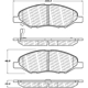 Purchase Top-Quality Front Disc Pads by CENTRIC PARTS - 500.13450 pa6