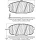 Purchase Top-Quality Front Disc Pads by CENTRIC PARTS - 500.13970 pa3