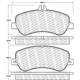 Purchase Top-Quality Front Disc Pads by CENTRIC PARTS - 500.14060 pa3