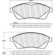 Purchase Top-Quality Front Disc Pads by CENTRIC PARTS - 500.14220 pa1