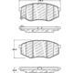 Purchase Top-Quality Front Disc Pads by CENTRIC PARTS - 500.14470 pa1