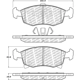 Purchase Top-Quality Front Disc Pads by CENTRIC PARTS - 500.15680 pa7