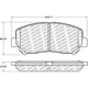 Purchase Top-Quality Front Disc Pads by CENTRIC PARTS - 500.16400 pa2