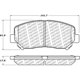 Purchase Top-Quality Front Disc Pads by CENTRIC PARTS - 500.16400 pa8