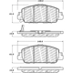 Purchase Top-Quality Front Disc Pads by CENTRIC PARTS - 500.16540 pa4
