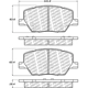 Purchase Top-Quality Front Disc Pads by CENTRIC PARTS - 500.18110 pa3