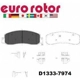 Purchase Top-Quality Front Disc Pads by EUROROTOR - XD1333H pa1