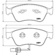 Purchase Top-Quality Front Disc Pads by HELLA PAGID - 355009211 pa14