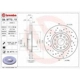 Purchase Top-Quality Front Drilled Rotor by BREMBO - 09.9772.1X pa6