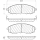 Purchase Top-Quality Front High Performance Pads by CENTRIC PARTS - 306.08300 pa6