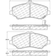 Purchase Top-Quality Front High Performance Pads by CENTRIC PARTS - 306.12730 pa6