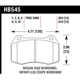 Purchase Top-Quality Front High Performance Pads by HAWK PERFORMANCE - HB545B.564 pa1