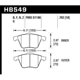 Purchase Top-Quality HAWK PERFORMANCE - HB549B.702 - Front High Performance Pads pa2