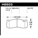 Purchase Top-Quality HAWK PERFORMANCE - HB603N.616 - Front High Performance Pads pa2