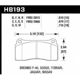 Purchase Top-Quality Front High Performance Pads by HAWK PERFORMANCE - HB193F.670 pa39