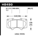 Purchase Top-Quality HAWK PERFORMANCE - HB490F.665 - Front High Performance Pads pa7
