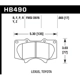 Purchase Top-Quality HAWK PERFORMANCE - HB490Y.665 - Front High Performance Pads pa19