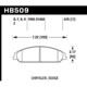 Purchase Top-Quality Plaquette de frein haute performance avant par HAWK PERFORMANCE - HB509F.678 pa7