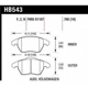 Purchase Top-Quality Front High Performance Pads by HAWK PERFORMANCE - HB543B.760 pa2