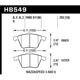 Purchase Top-Quality Front High Performance Pads by HAWK PERFORMANCE - HB549F.702 pa7