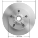 Purchase Top-Quality BENDIX GLOBAL - PRT1907 - Disc Brake Rotor and Hub Assembly pa2