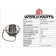 Purchase Top-Quality Front Hub Assembly by WORLDPARTS - WBR930533 pa7
