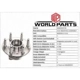 Purchase Top-Quality Front Hub Assembly by WORLDPARTS - WBR930778 pa7