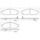 Purchase Top-Quality BREMBO - P28105N - Front Disc Brake Pad Set pa2