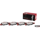 Purchase Top-Quality Front Premium Ceramic Pads by BREMBO - P65019N pa4
