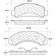 Purchase Top-Quality Front Premium Ceramic Pads by CENTRIC PARTS - 301.03870 pa4