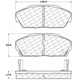 Purchase Top-Quality Front Premium Ceramic Pads by CENTRIC PARTS - 301.04090 pa3