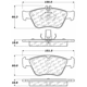 Purchase Top-Quality Front Premium Ceramic Pads by CENTRIC PARTS - 301.07100 pa2