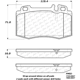 Purchase Top-Quality CENTRIC PARTS - 301.08470 - Front Disc Brake Pad Set pa13