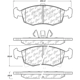 Purchase Top-Quality CENTRIC PARTS - 301.15680 - Front Disc Brake Pad Set pa3
