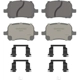Purchase Top-Quality WAGNER - OEX707 - Front Disc Brake Pad Set pa1