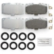 Purchase Top-Quality NRS BRAKE - NS1182 - Premium Galvanized Disc Brake Pad Set pa4