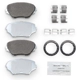 Purchase Top-Quality NRS BRAKE - NS862 - Premium Galvanized Disc Brake Pad Set pa2