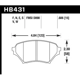 Purchase Top-Quality HAWK PERFORMANCE - HB431E.606 - Front Premium Pads pa2