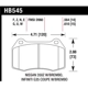Purchase Top-Quality Front Premium Pads by HAWK PERFORMANCE - HB545U.564 pa1