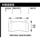 Purchase Top-Quality Front Premium Pads by HAWK PERFORMANCE - HB889U.550 pa1